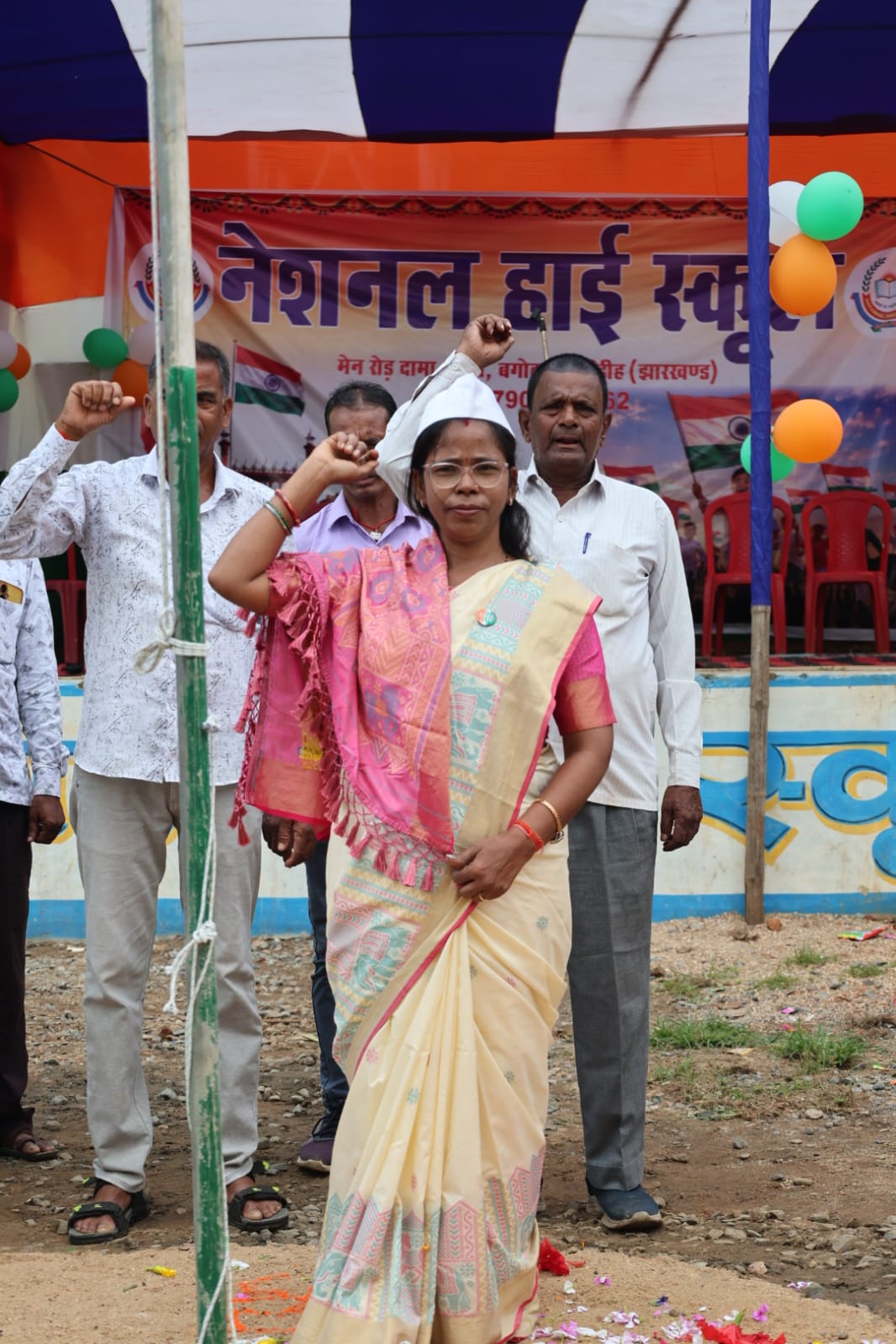 Flag-hoisting ceremony — frame 7